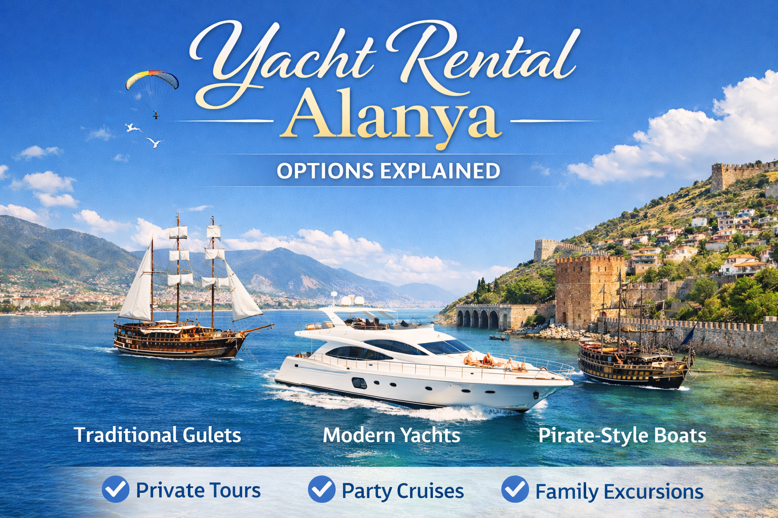 Discover Private Yacht Rental in Alanya – A Luxury Experience Beyond Your Hotel