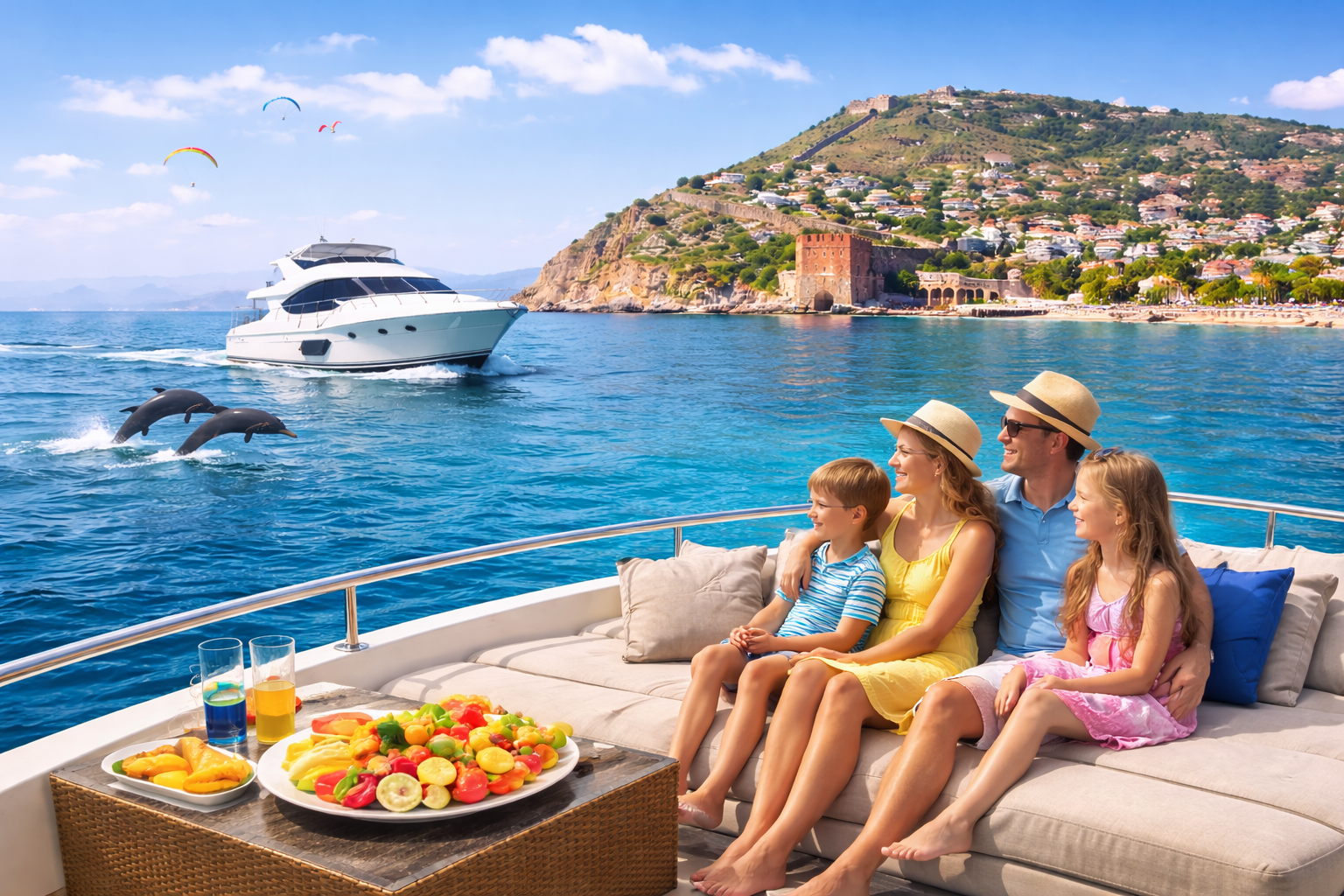 Family-Friendly Yacht Rental in Alanya Clean, Safe and Comfortable Yachts for Families with Children